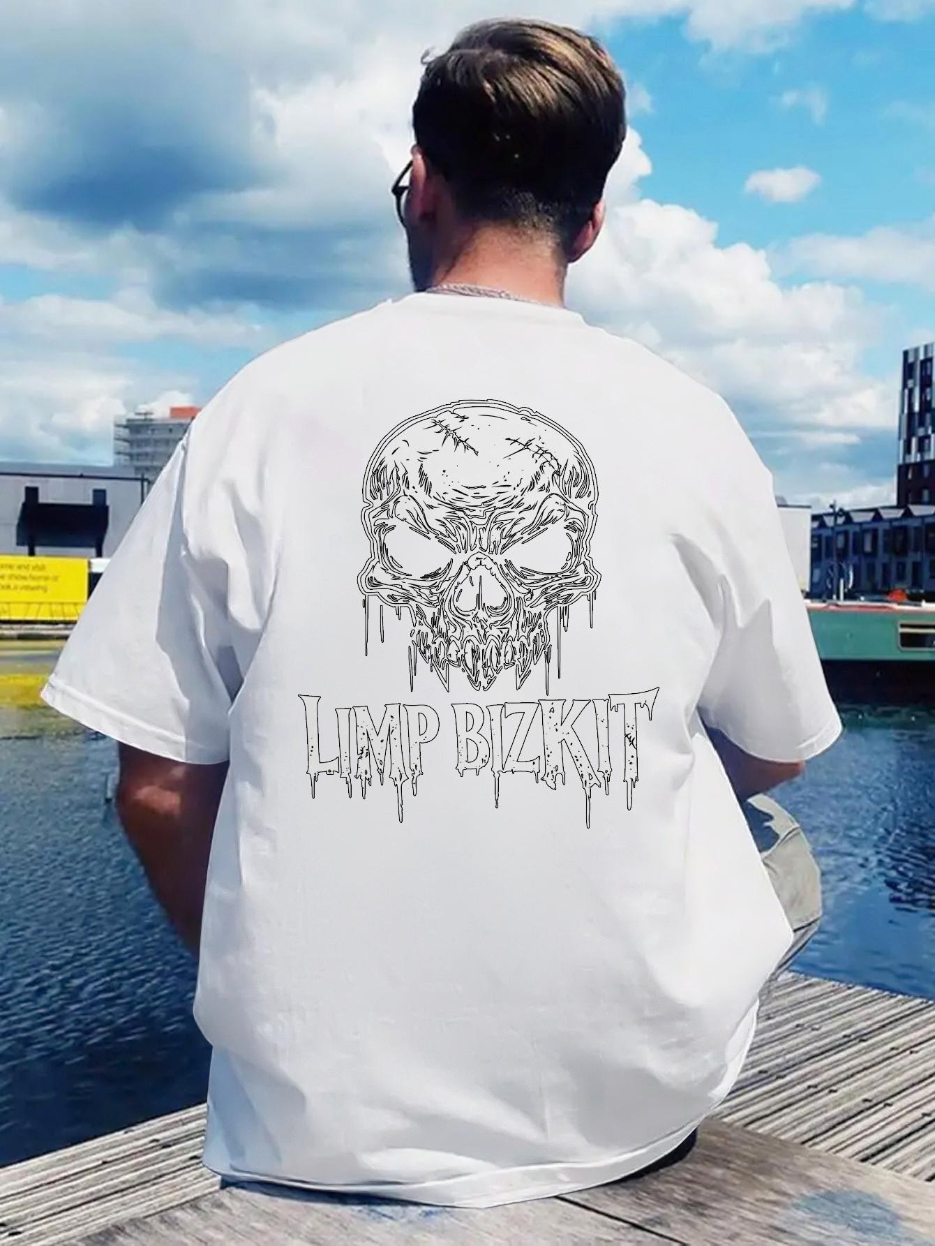 Vintage Rock Band Graphic T-shirt -  Limp Bizkit  Skull Design XL