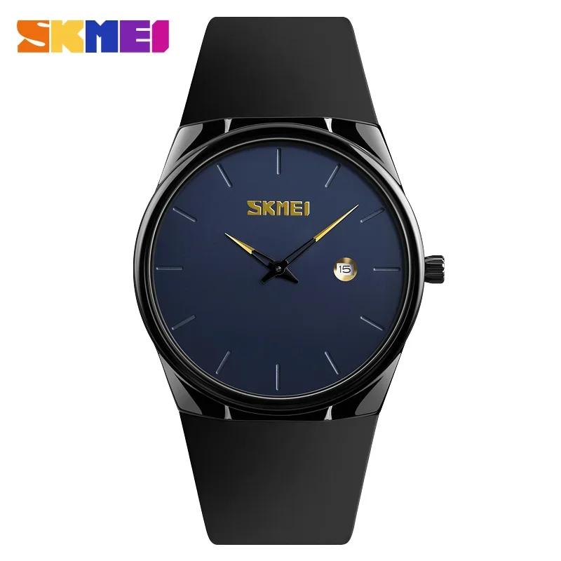 SKMEI Waterproof PU Small Dial Watches Army Green relogio Quartz Watch Men Lady Fashion Mens Women Wristwatches 1509