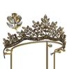 Spring Bridal Crown Headdress European and American Alloy Black Crystal Wedding Baroque Hair Accessories