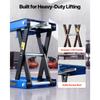 VEVOR Motorcycle Lift, 499 Kg Motorcycle Scissor Lift Jack with Wide Deck & Locking Pin, 95-340 Mm Center Hoist Crank Stand