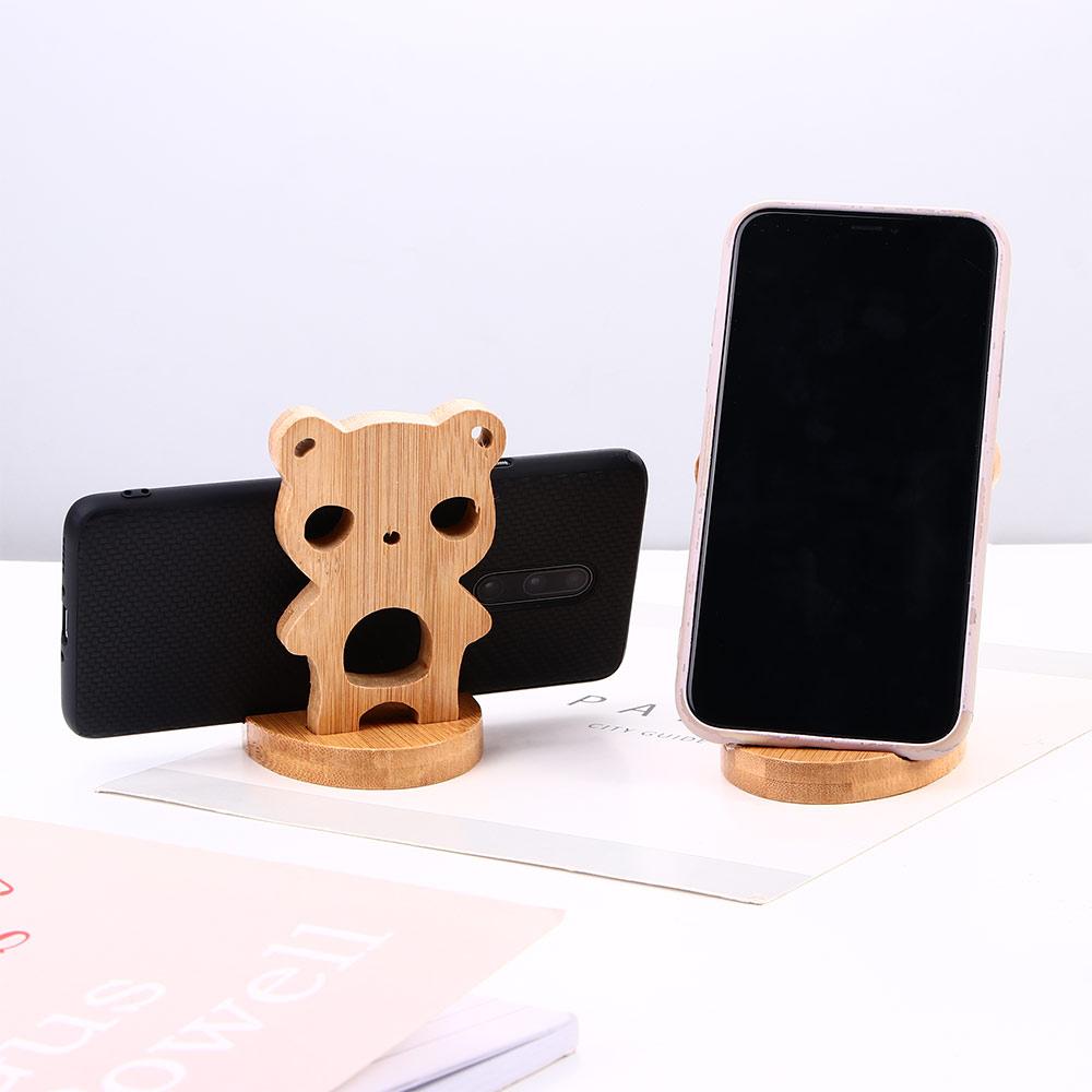 Cell Phone Wooden Wood Stand Tablets Phone Holder Cellphone Standing Phone Bracket Stand Bracket