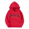 Kids Long Sleeve Pullover Hoodie with Pocket Letter Print Loose Fit Top