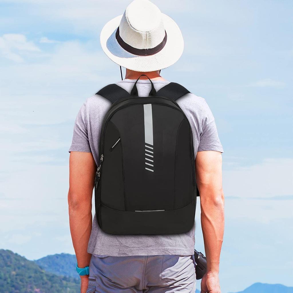 Flash Medium 26L Water Resistant Polyester Casual Standard Backpack - Black