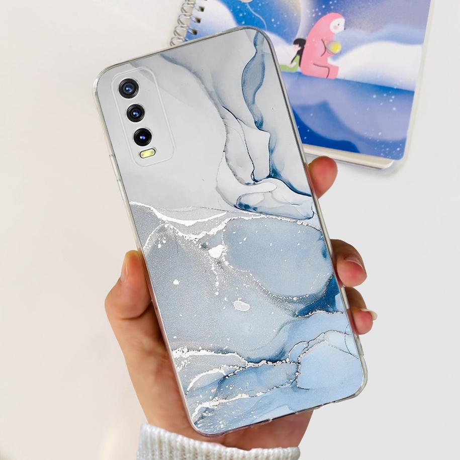 For Vivo Y11s Y12s Case V2028 V2026 V2033 Popular Flower Clear Silicon Back Cover For Vivo Y20 Y20i Y20s V2029 V2027 V2032 Funda