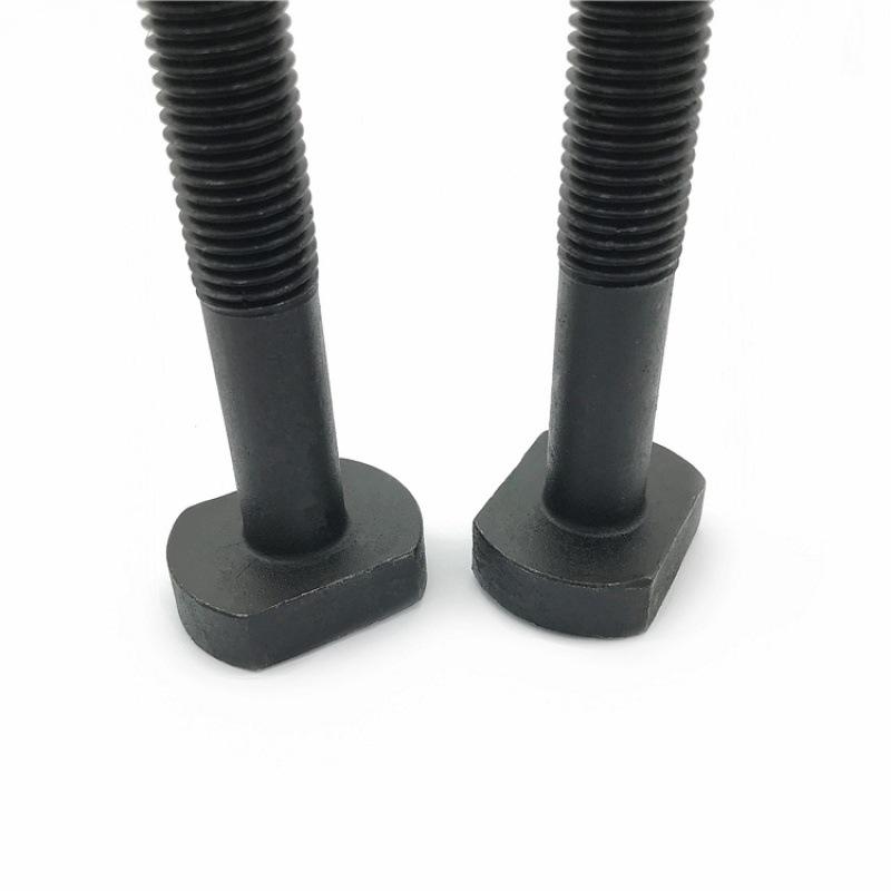 Hardened 40Cr 10.9 Grade T-Slot Screws for Punch Press & Milling Machines, T-Shape Mold Press Plate, M12-M24.