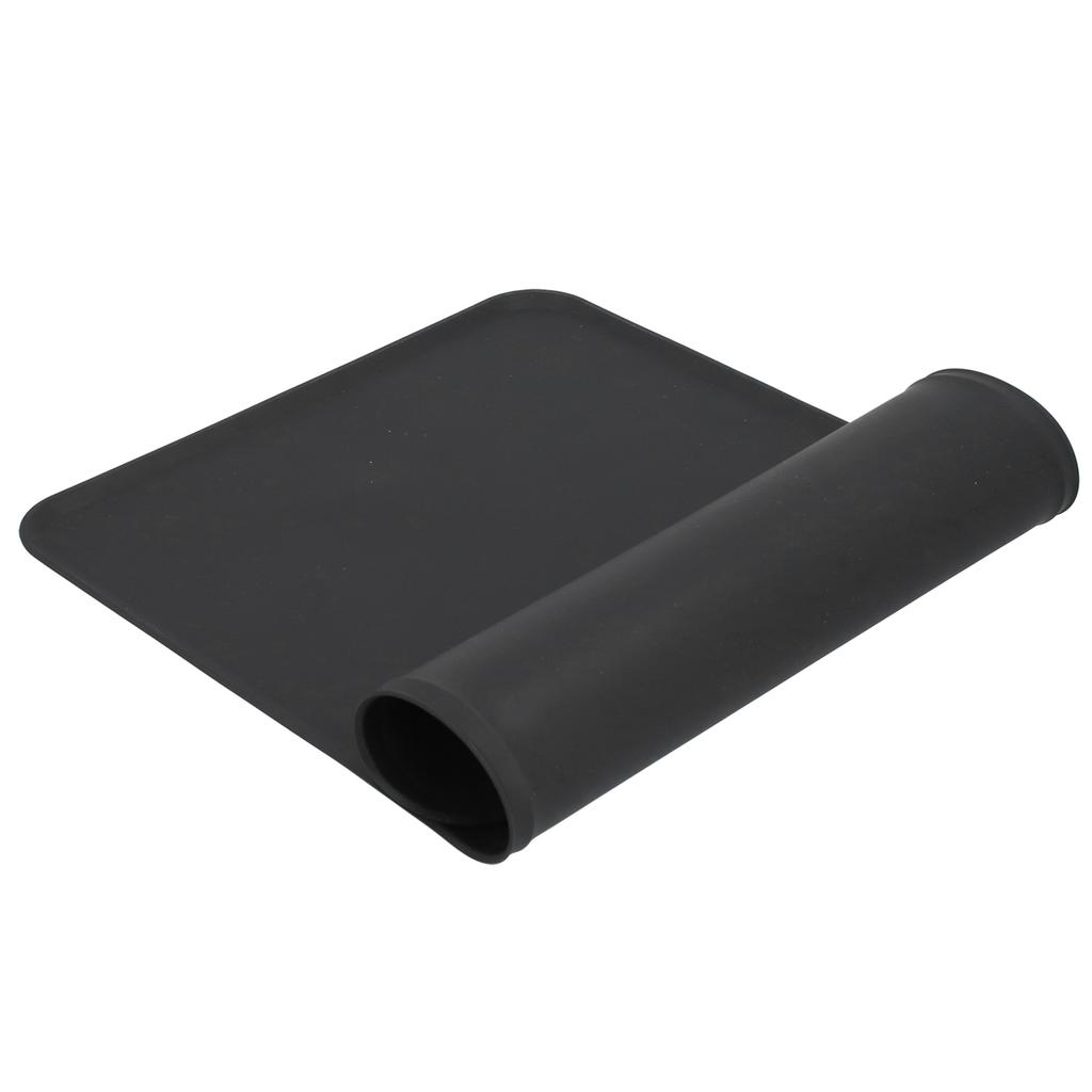 Silicone Placemat Leakage Proof Waterproof Non Slip Pet Feeding Bowl Mat Accessory(Black )