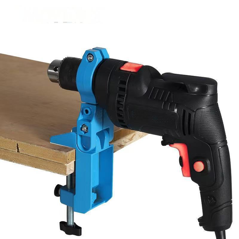 Universal Handheld Electric Drill Rotating Stand: Multi-functional Desktop Clamp Holder