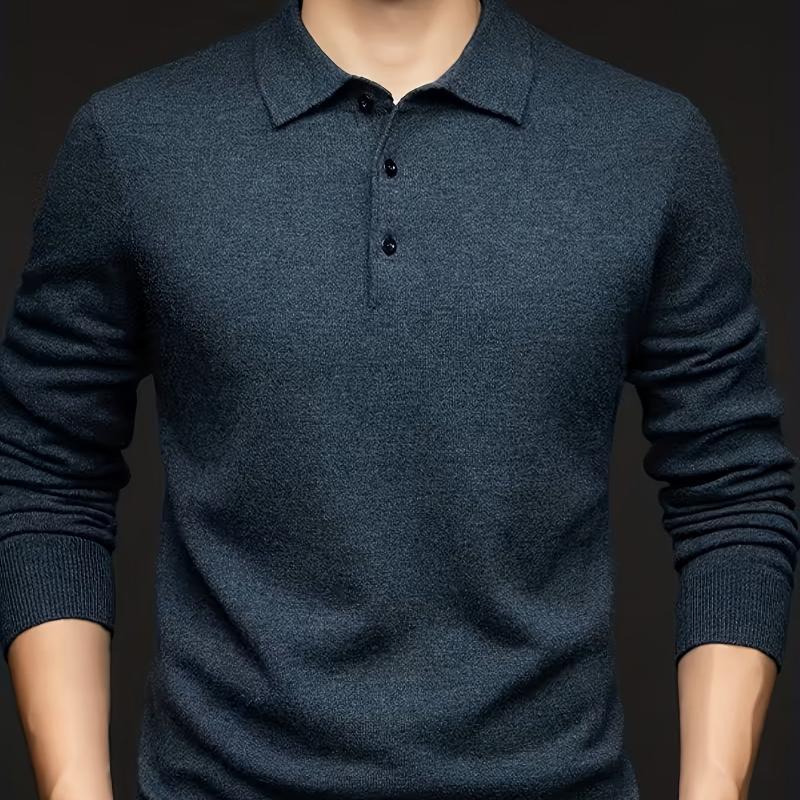 Herren 100% dicke Wolle - Stehkragen Slim Fit Winter Dick Warm, Geeignet für Geschäftsreisen, Büro und Freizeit