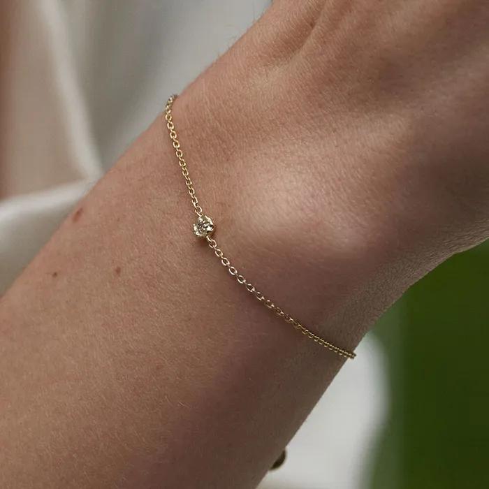 Sprout Bracelet (S) (1 cognac diamond)