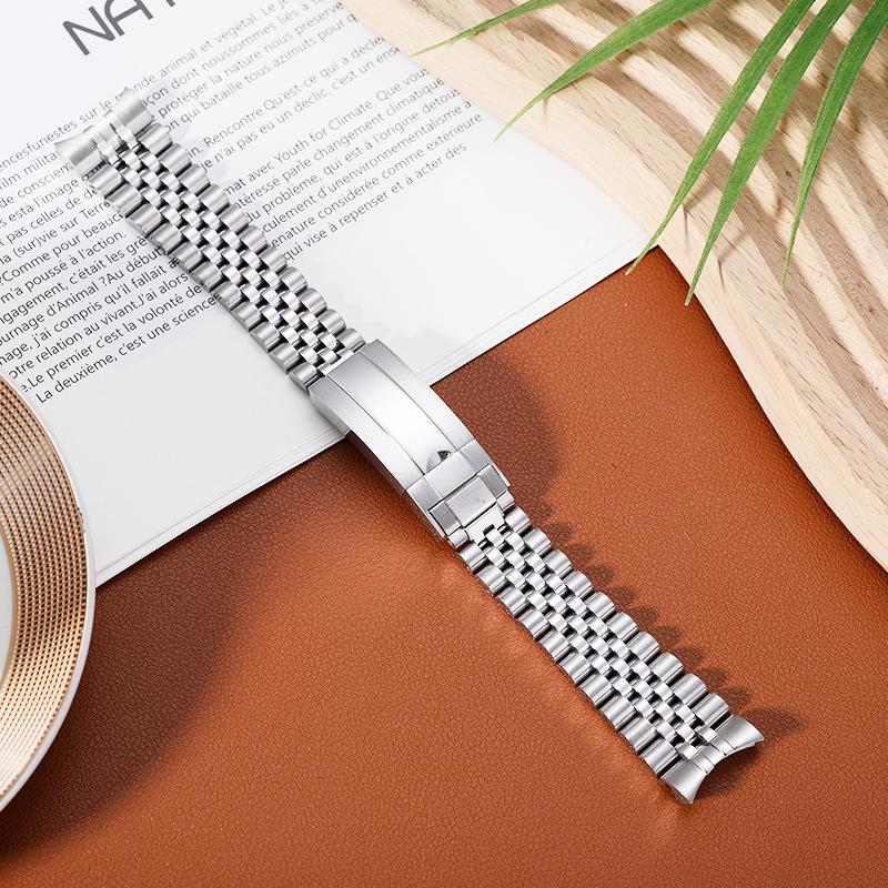 

Универсальный браслет для часов из цельной нержавеющей стали с пятью звеньями для мужчин и женщин - Металлический аксессуар Submariner