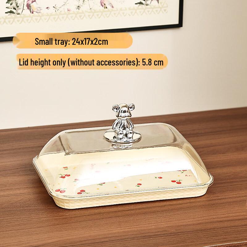 Jingbaodi Small Plastic Buffet Display Tray with Transparent Lid