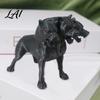 Home Office Hunde Dekoration 3D Gedruckte Dreiköpfige Figur 3 Köpfe Schwarze Skulptur PLA Ornament Horror Mythisches Tier für Bücherregal Schreibtisch