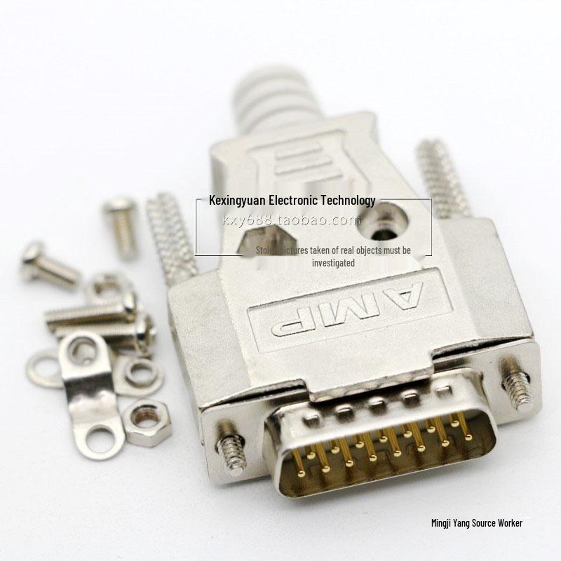 D-SUB DB Head Assembly: Iron Shell with Long Screw for DB9/DB15/DB25/DB37P AMP