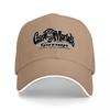 Berretto da Baseball con Logo Gas Monkey Garage Nero con Bordi Bianchi Vestibilità Classica per Unisex e Donne Stile Streetwear Cappello per Appassionati di Auto