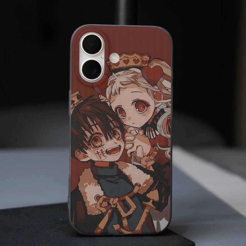 Anime Toilet-Bound Hanako-kun Phone Case For IPhone 17 16 15 14 13 12 11 Pro Plus Pro Max Soft Stripe Cover