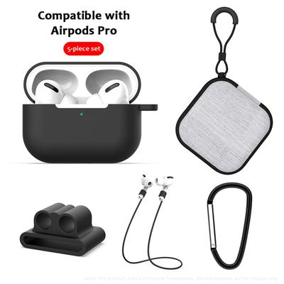 5 In1 Protective Case Compatible with Apple AirPods Pro Charging Case Silicone Cover + Watch Band