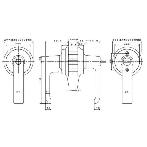 Daikoku Door Lock Agent Replacement Lever Handle LS-100 (Boxed)