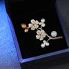 High-End Temperament White Plum Blossom Brooch Ladies Light Elegant Luxury Pins Plant Antique Floral Accessories Jewelry Gifts
