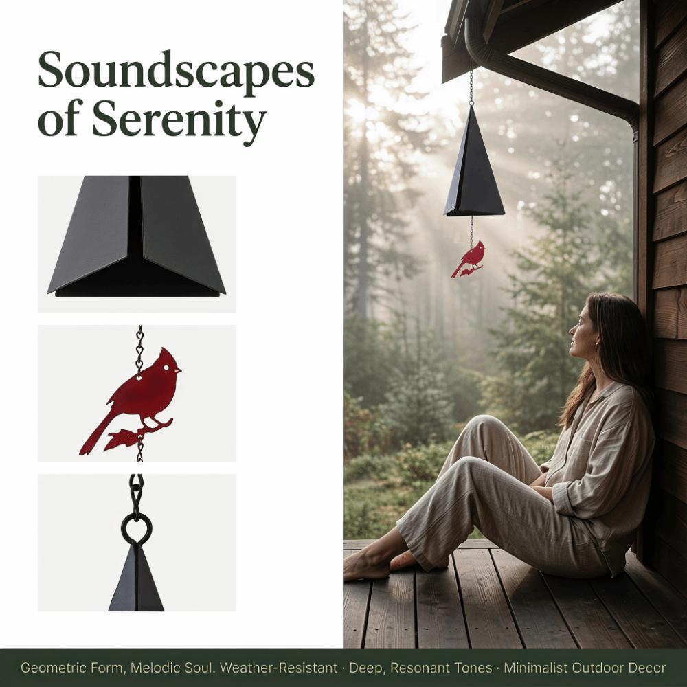 Creative Triangle Wind Chime Retro Metal Wind Bell Windcatcher Wind Chime Pendant Garden Ornament