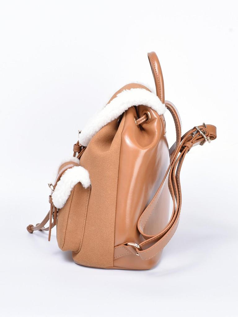 Rucsac de pluș de înaltă calitate pentru femei, iarna 2025: Stil colegial, Lux discret pentru călătorii și navetă