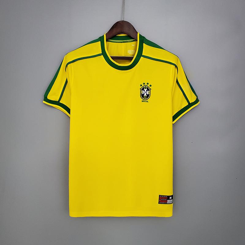 Vintage Brazil national team jersey No. 10 Neymar No. 11 Romario No. 9 Ronaldo football jersey