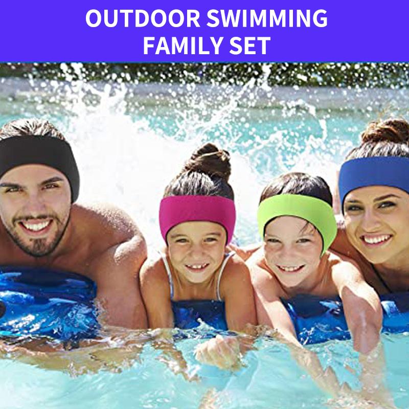 Adjustable Swimming Ear Band Neoprene Waterproof Diving Headband Soft Multiple Colors Earplug Water Sports