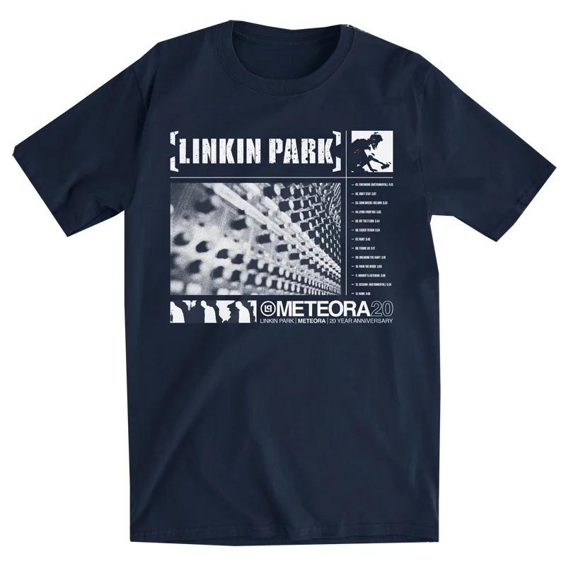 25 Summer Fashion New Lincoln Park Album Men and Women Same High Quality Graffiti Art American Short T-shirt Large Size S