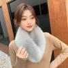 Imitation Fox Thickened Scarf Fur Versatile Winter Solid Color Warm Fur Collar Autumn and Winter Fur Scarf