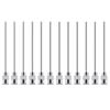 Pack of 12 Long Lastingly Stainless Steel Needle 50mm for Accurate Adhesive Dispensing with Enhancing Flows In DIY Projects