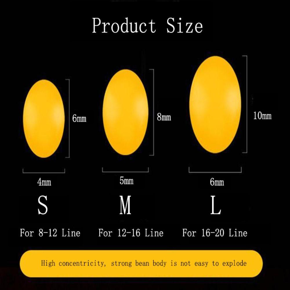 Round Float Ball Big Line Stop Space Beans Big Space Beans Luminous Space Beans Rubber Stopper