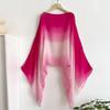 Spring And Summer Women Plain Colour Travel Ethnic Style Shawl Cotton Linen Feel Thin Type Sunscreen Beach Towel Split Shawl