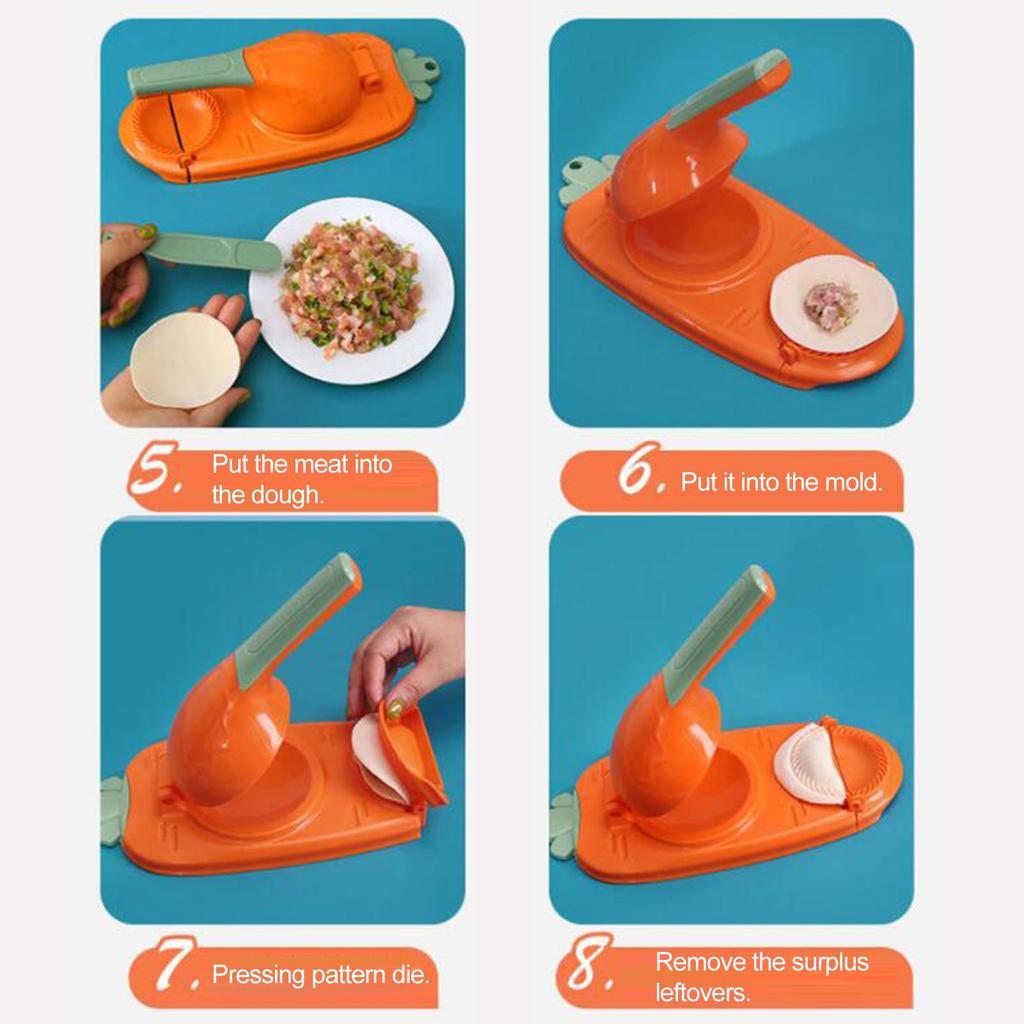 Rengör Lätt Dumpling Skin Maker Hängande hål Design Praktisk artefakt DIY