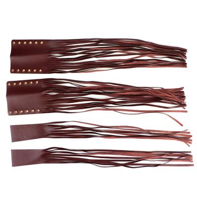 Universal Hand Grips Tassel Fringe Wrap Cover Motorcycle Brake Clutch Lever Streamer 78in 1in Fit