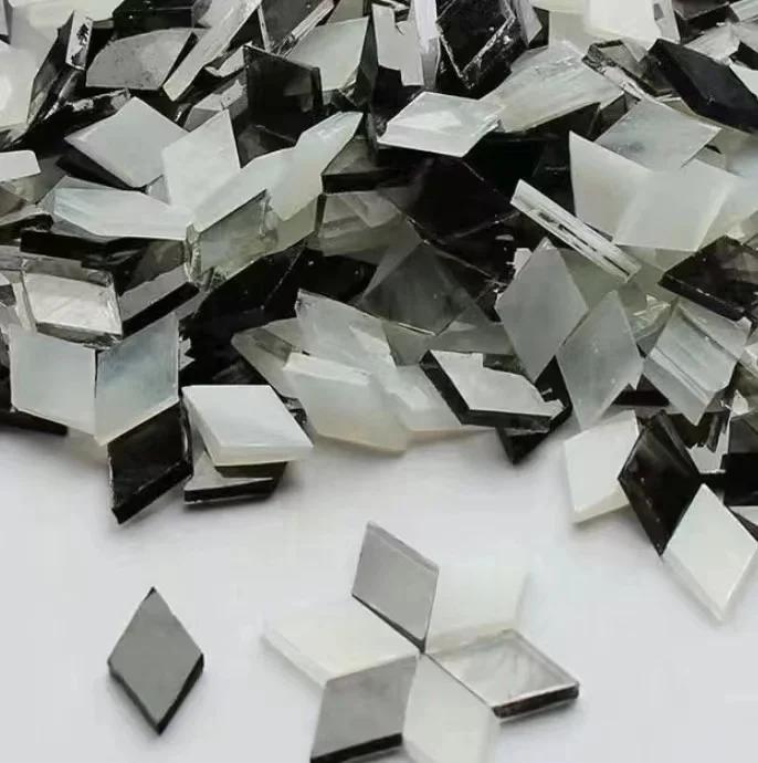 50g Klare Glasmosaiksteine Mehrfarbiges Mosaikstück DIY Mosaikherstellung Steine für Handwerk Hobby Kunst Heim Wanddekoration arte
