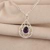 Afrikanischer Amethyst Edelstein 925 Sterling Silber Statement Hübscher Anhänger 1,40" Für Frauen PP-19-2