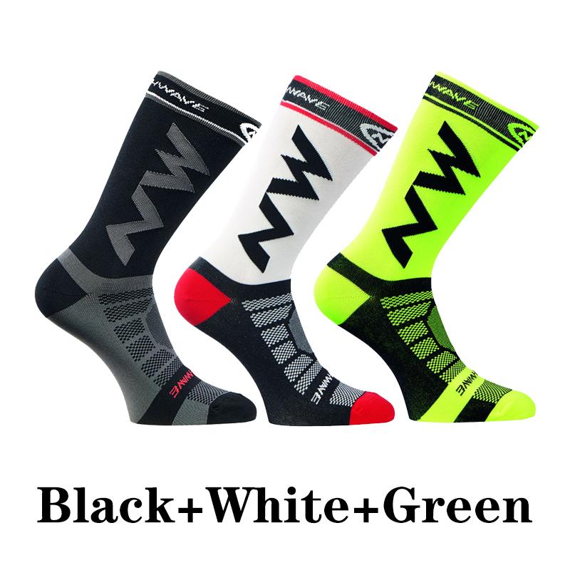 

3 пары носков для велоспорта NW мужские носки для бега для занятий спортом на открытом воздухе мужские носки средней длины для шоссейного велосипеда профессиональные дышащие носки для альпинизма и горного велосипеда