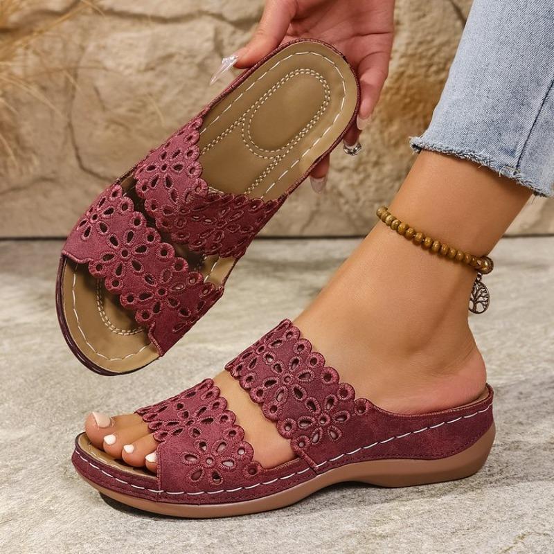 Fashion Women Slippers Summer New Peep Toe Comfortable Beach Sandals Fish Mouth Wedges Casual Comfortable Slippers Women Slides Women