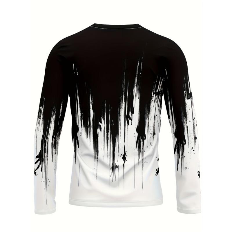 Men's 3D Printed Poker Long Sleeve T-Shirt Top