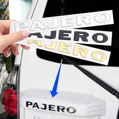 1KS Kovové logo Písmeno Pro Pajero Mitsubishi 3D Znak Samolepky na Zadní Kufr Auta Písmena na Přední Kapotu Odznak Auto Příslušenství Styling
