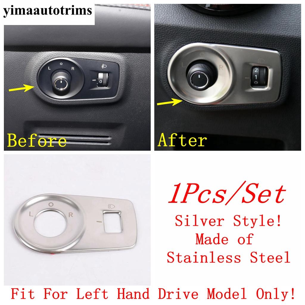 

Car Window Lift / Rearview Mirror Adjust Button / Door Speaker Cover Trim For MG ZS EV 2018 - Stainless Steel Accessories Model C
