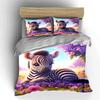 Zebra-Themed Trio for Nursery Decor Exquisite Three-piece Bedding Set Gift for Kids and Adults