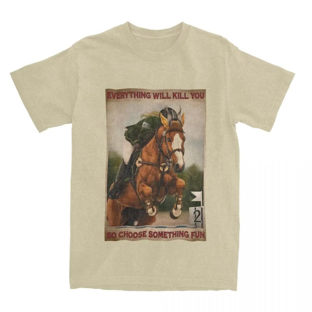 Männer Frauen Pferderennen T-Shirts Merchandise Pferdeliebhaber Reine Oberteile T-Shirt Vintage T-Shirts Erwachsene