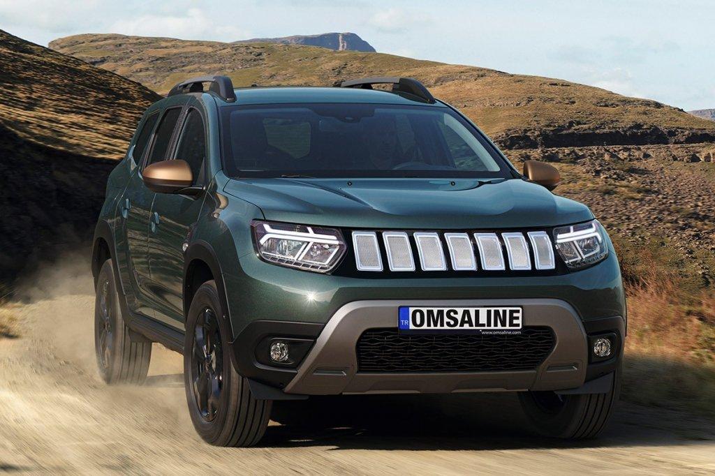 

Передняя решетка (серая) для Dacia Duster 2018-2024 гг