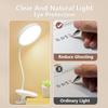 LED Office Bright Lamp 3Level Warm Cool White Flexible Easy Clip Rechargeable Light Student Study Read Night Reading Lamp in Bed