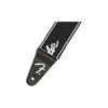 Fender WeighLess Running Logo Strap 2 Inch Black White