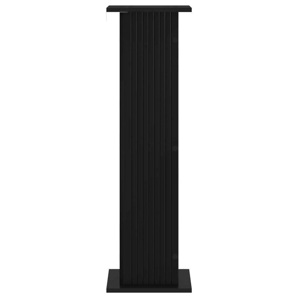 Plant Stand 2 Pcs Black 30.5 X 30 X 100.5 Cm