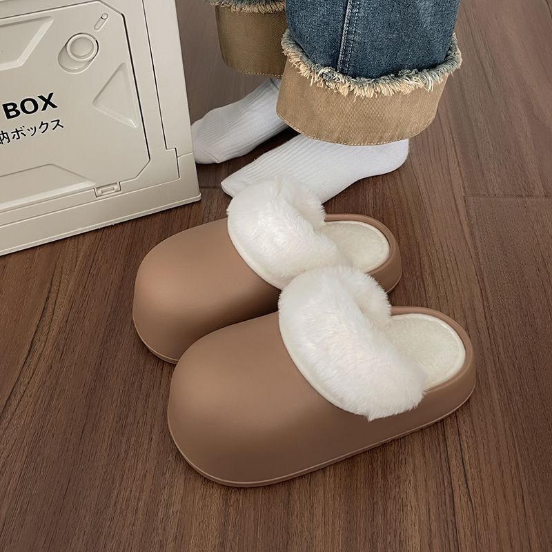 Baumwollpantoffeln mit dicken Sohlen