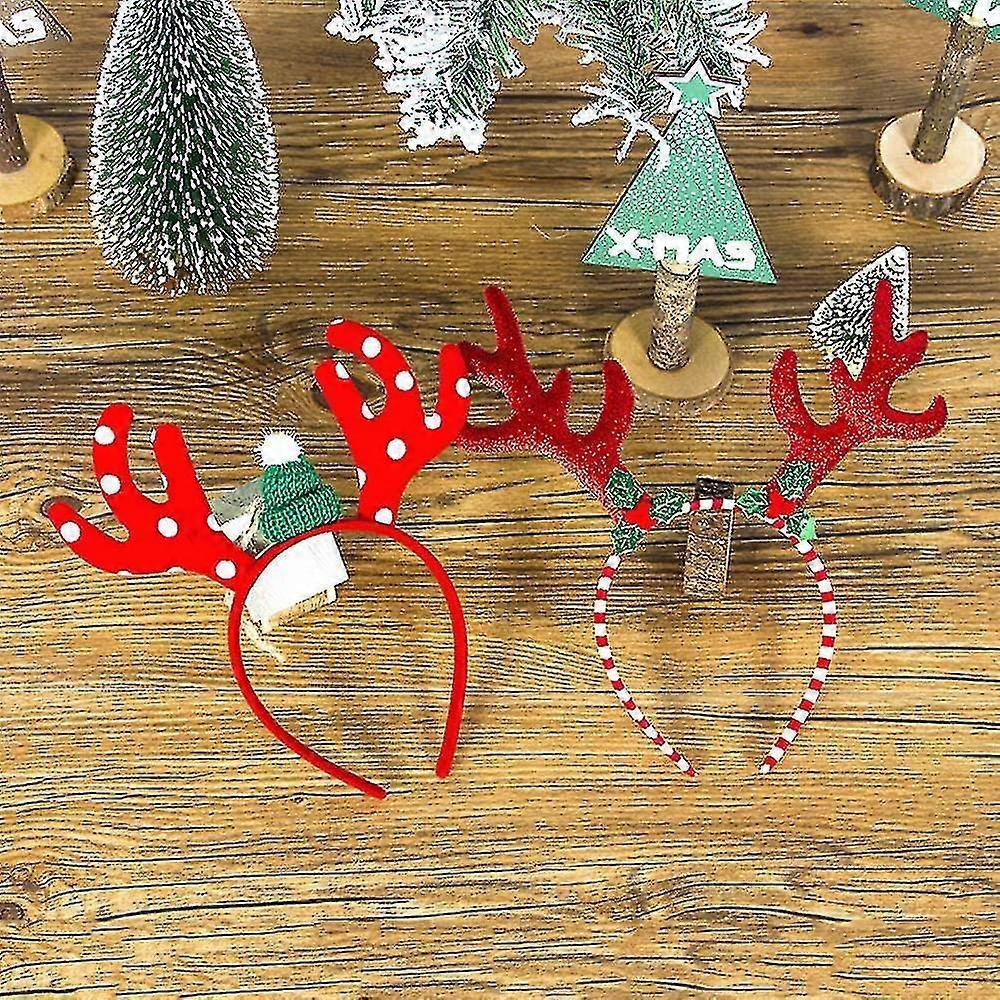 1pcs Christmas Headband Hair Accessories Deer Ears For Kids Adults Xmas Xmas Hair Band Clasp Headwear, K.