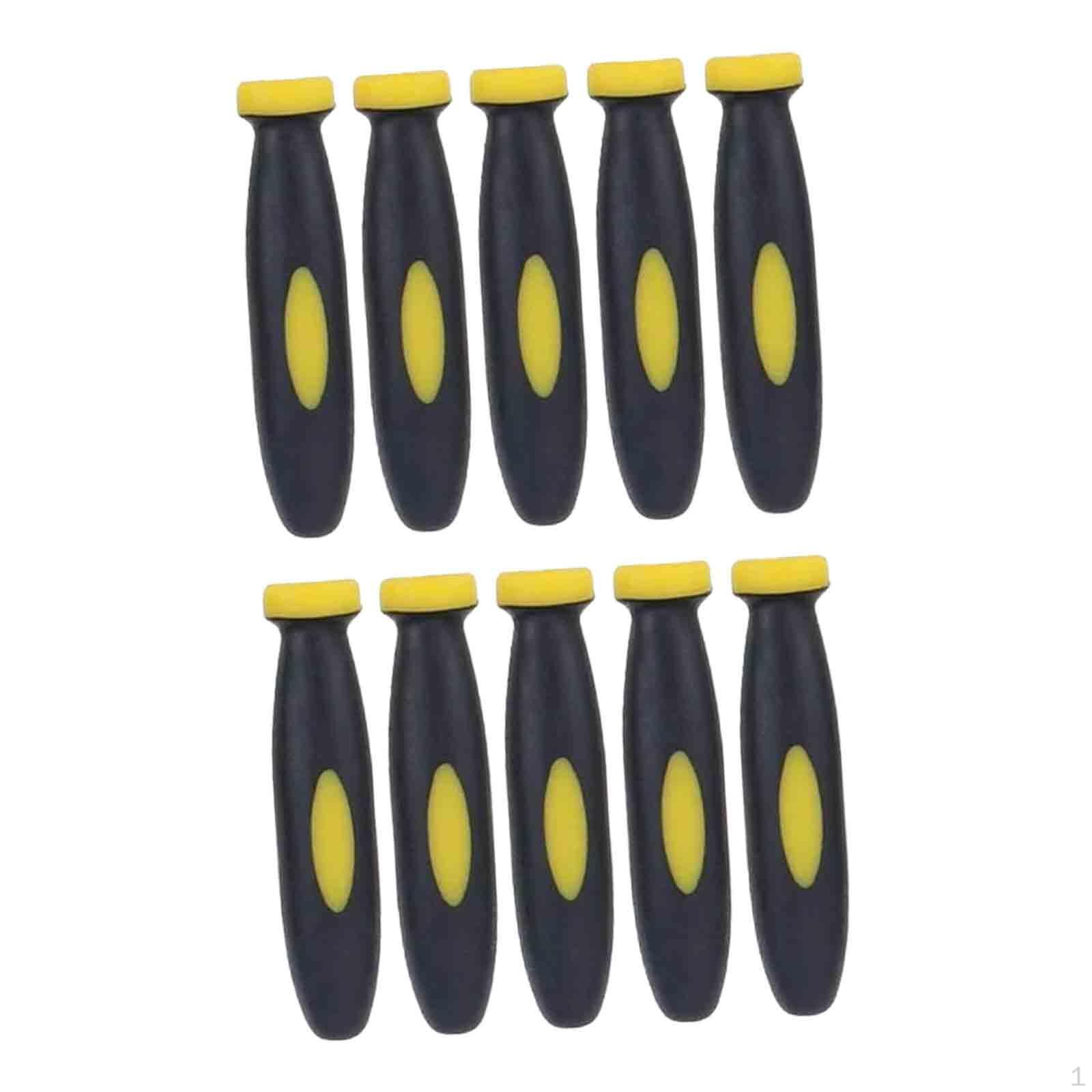 

10 шт. Ручки для файлів Ручні інструменти Отвір 3 мм Практичні аксесуари Ергономічні для жовтий