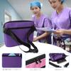 MOSABRUKI Medical Nurse Multifunctional Adjustable Waist Bag with Extension Multiple Clear Card for Work Pouch, Bag, Belt, Pockets, Slots, (Pink)